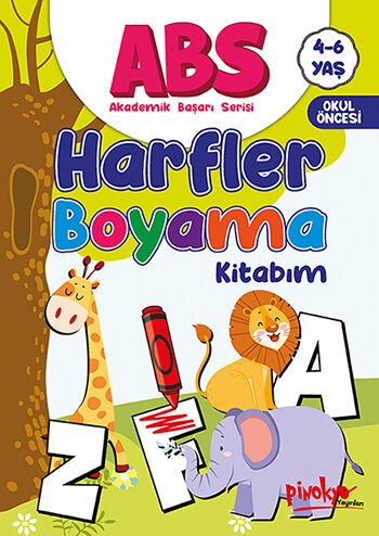 Pinokyo Yayınları Abs Harfler Boyama Kitabım 4-6 Yaş