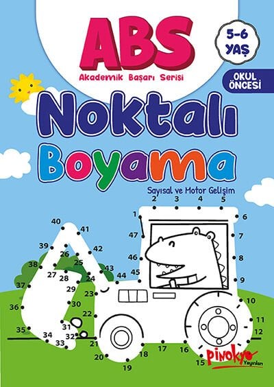 Pinokyo Yayınları Abs Noktalı Boyama 5-6 Yaş