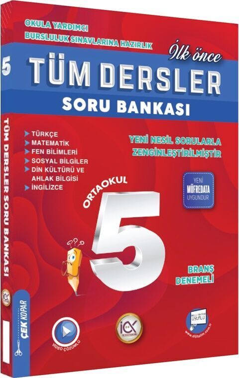 İlk Önce Yayıncılık 5.Sınıf Tüm Dersler Soru Bankası (1.Hamur)