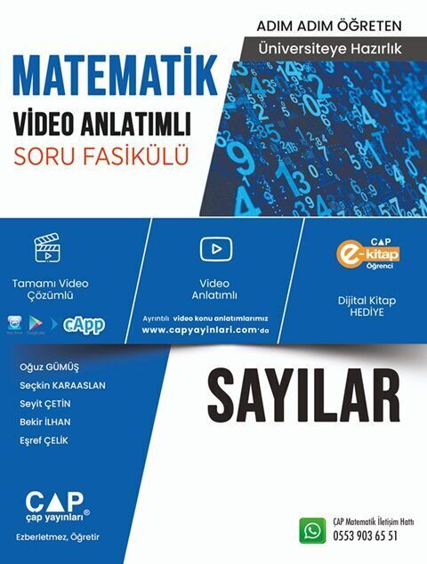 Çap Yayınları Sayılar Soru Fasikülü