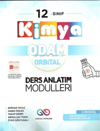 Orbital Yayınları 12.Sınıf Kimya Odam-2 Ders Anlatım Mödülleri