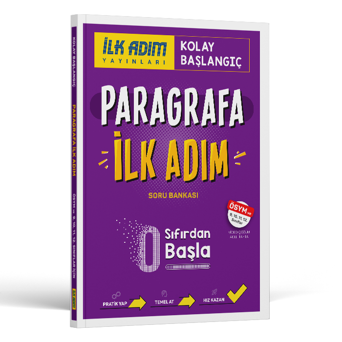 İlk Adım Yayınları Paragrafa İlk Adım Soru Bankası 9,10,11,12.Sınıflar İçin