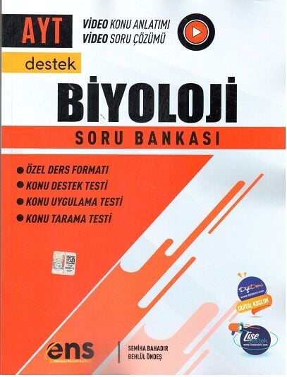 Ens Destek Yayınları Ayt Biyoloji Soru Bankası