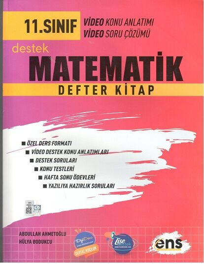 Ens Destek Yayınları 11.Sınıf Matematik Defter Kitap