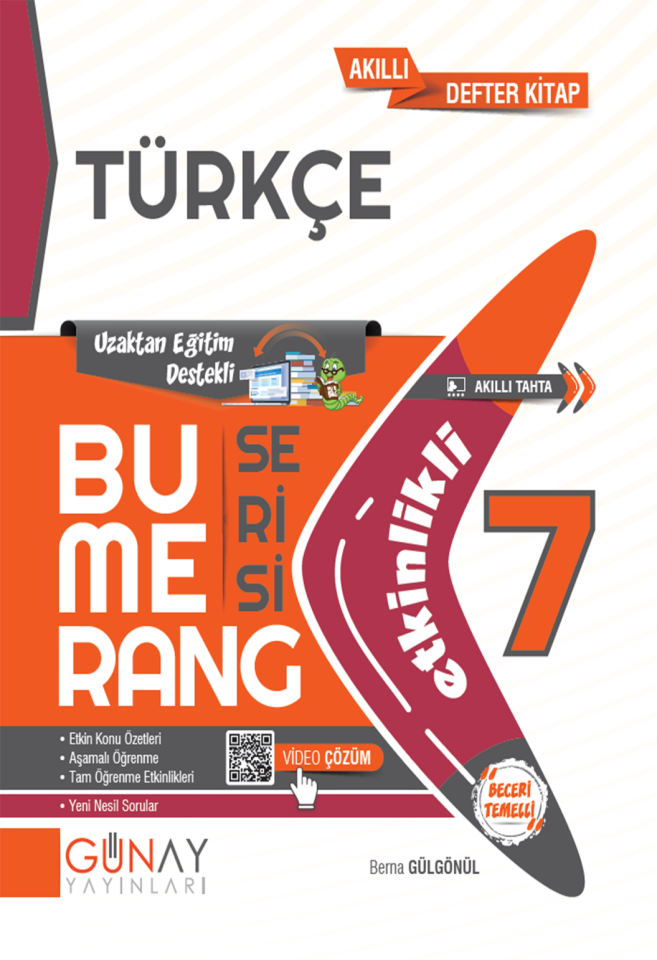 Günay Yayınları 7.Sınıf Bumerang Etkinlikli Türkçe