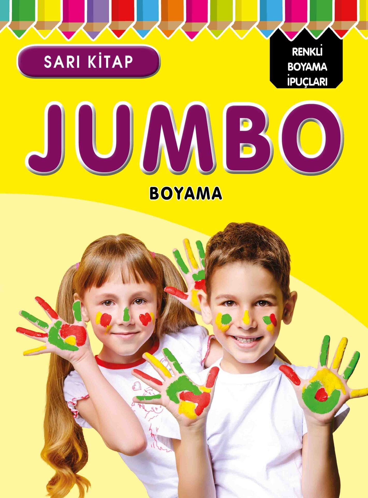 Parıltı Yayıncılık Jumbo Boyama - Sarı Kitap