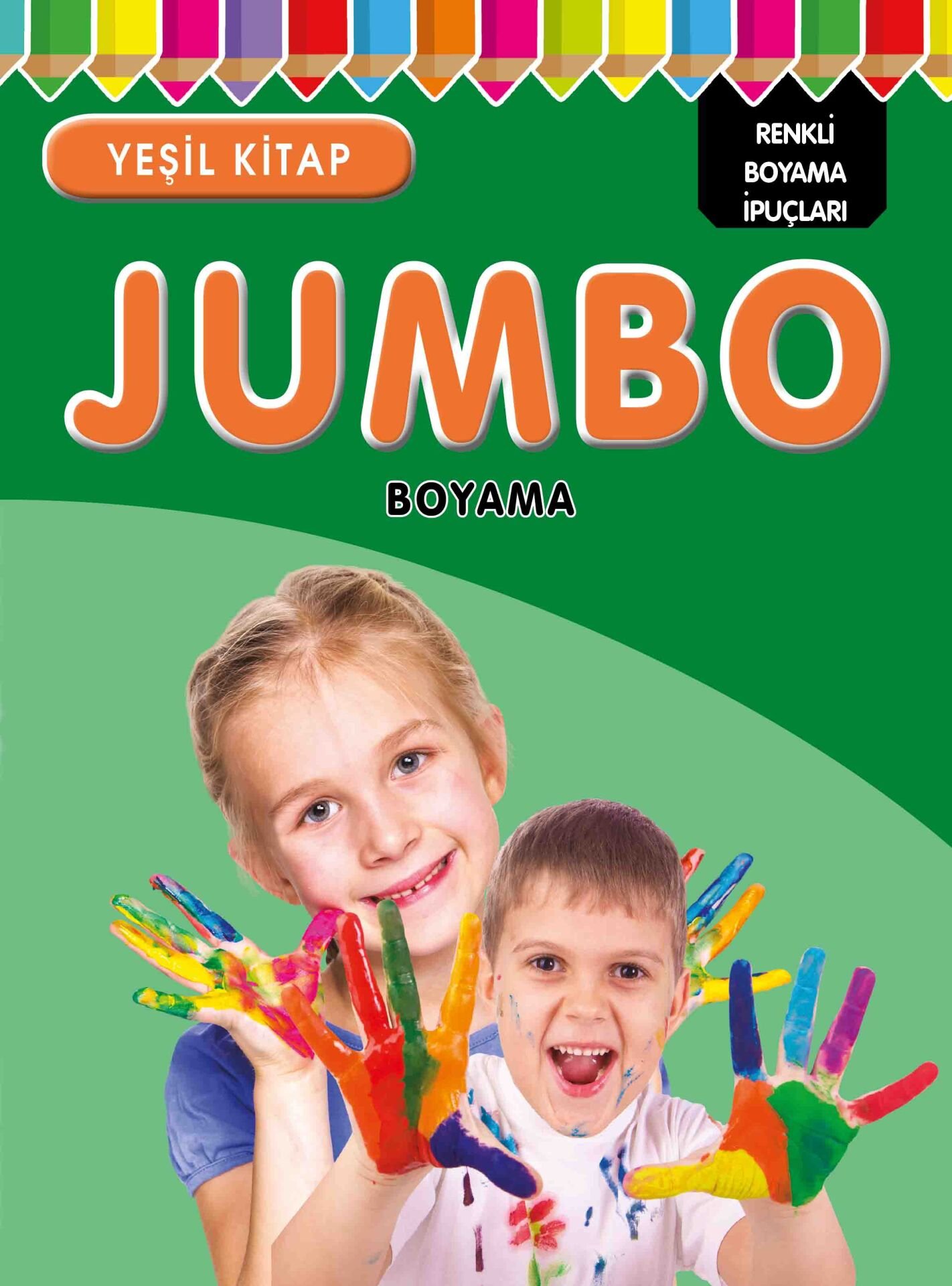 Parıltı Yayıncılık Jumbo Boyama - Yeşil Kitap