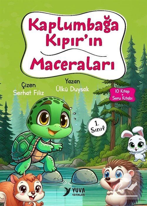 Yuva Yayınları 1.Sınıf Kaplumbağa Kıpır'ın Maceraları (10 Kitap)