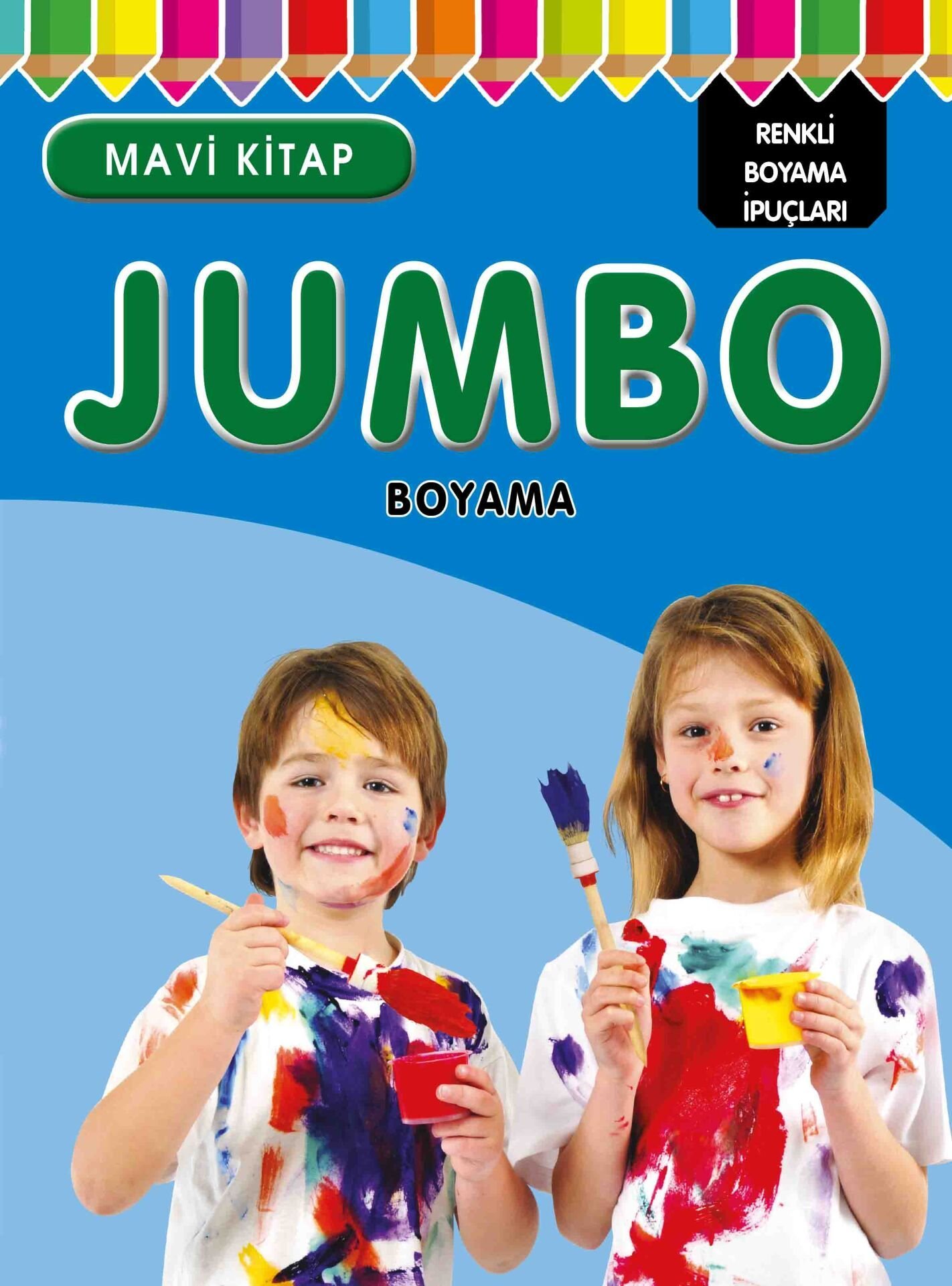 Parıltı Yayıncılık Jumbo Boyama - Mavi Kitap