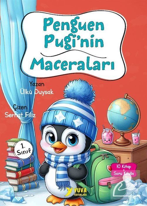 Yuva Yayınları 1.Sınıf Penguen Pugi'nin Maceraları (10 Kitap)