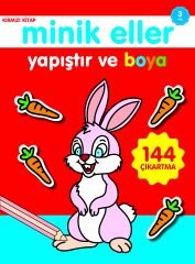 0-6 Yaş Yayınları Minik Eller Yapıştır Ve Boya  Kırmızı Kitap