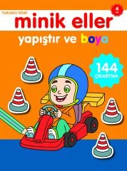 0-6 Yaş Yayınları Minik Eller Yapıştır Ve Boya  Turuncu Kitap