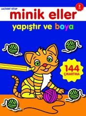 0-6 Yaş Yayınları Minik Eller Yapıştır Ve Boya  Lacivert Kitap