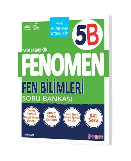 Fenomen 5.Sınıf Fen Bilimleri Soru Bankası (B)