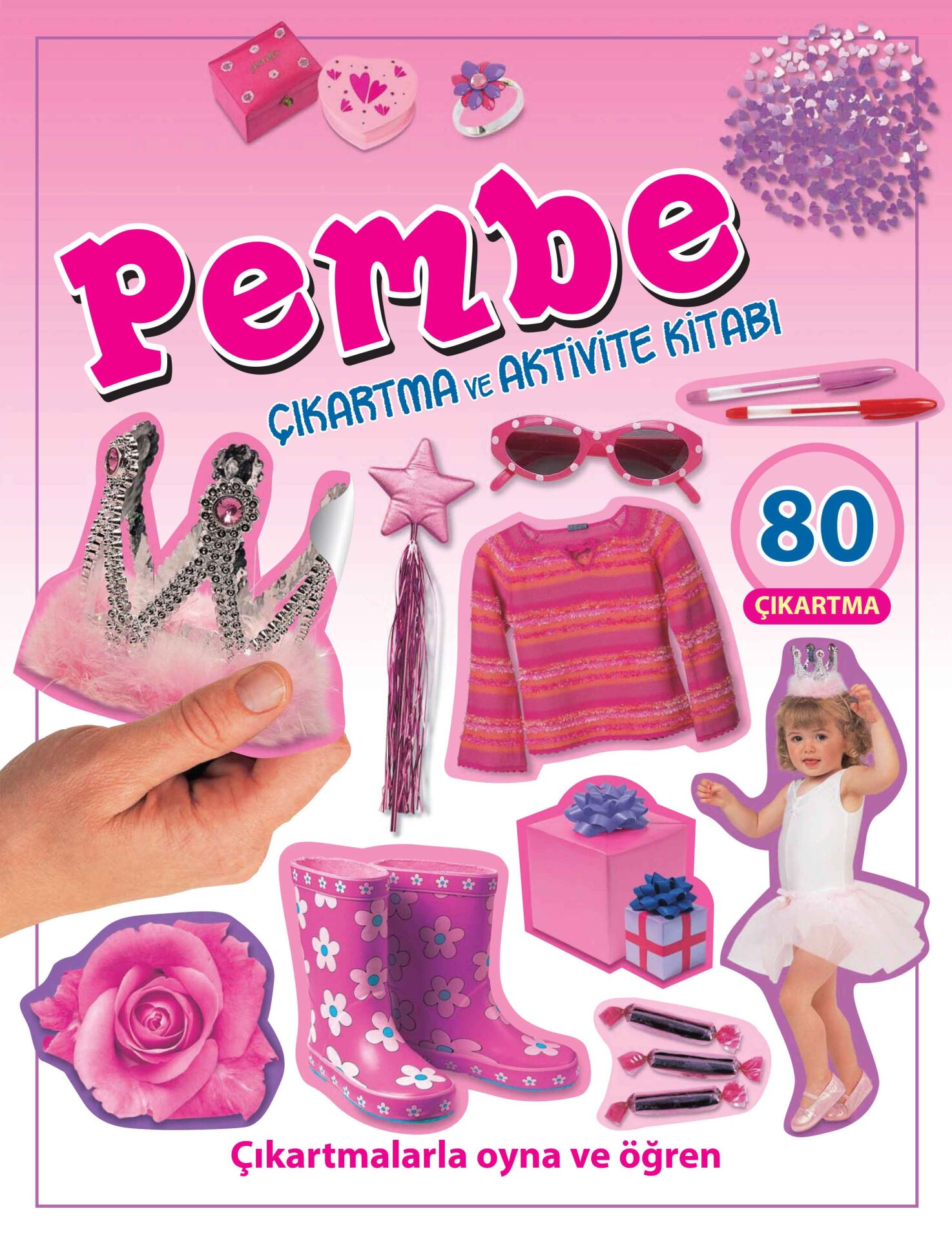 Pembe Kitap - Çıkartma Aktivite Kitabı