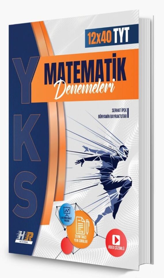 Hız Ve Renk Yayınları Tyt Matematik Denemeleri 12x40