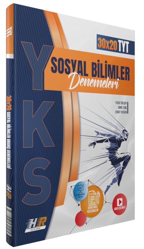 Hız Ve Renk Yayınları Tyt Sosyal Bilimler Denemeleri 30X20