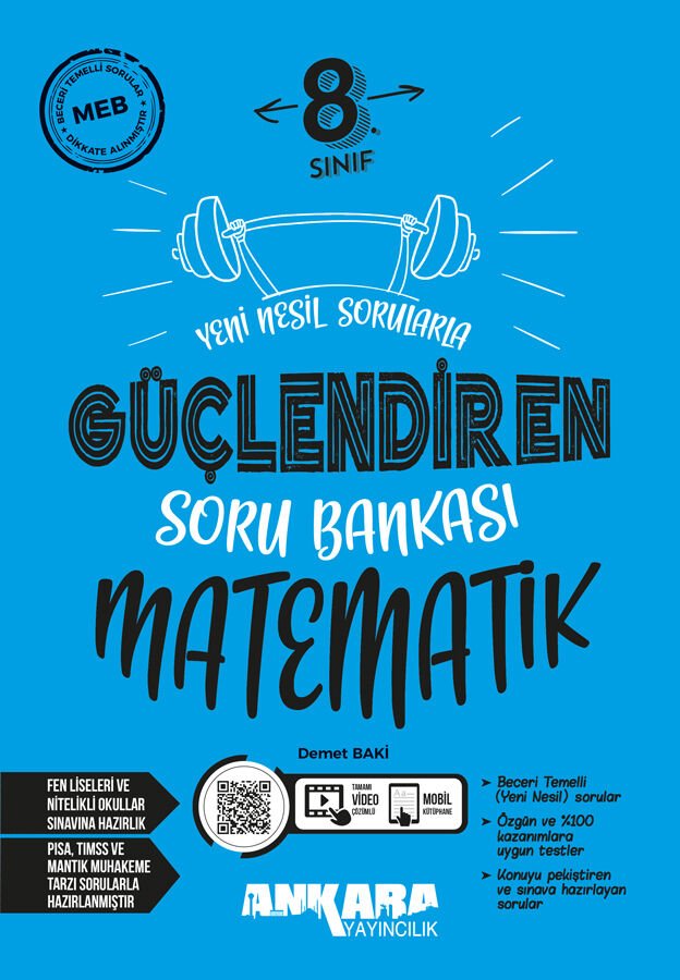 Ankara Yayıncılık 8.Sınıf Güçlendiren Matematik Soru Bankası