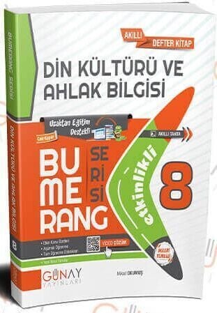 Günay Yayınları 8.Sınıf Bumerang Etkinlikli  Din Kültürü Ve Ahlak Bilgisi