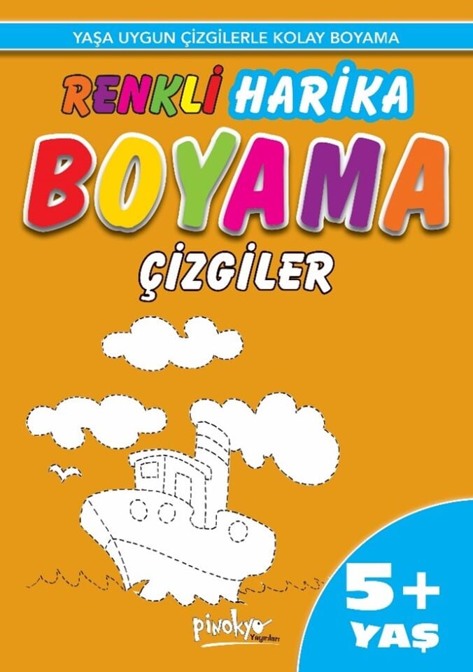 Pinokyo Yayınları Renkli Harika Boyama 5+ Yaş  Çizgiler