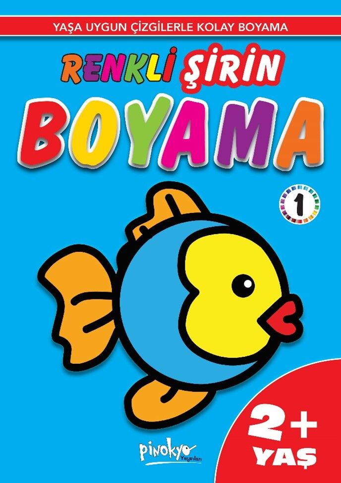 Pinokyo Yayınları Renkli Şirin Boyama 1  (2+ Yaş)