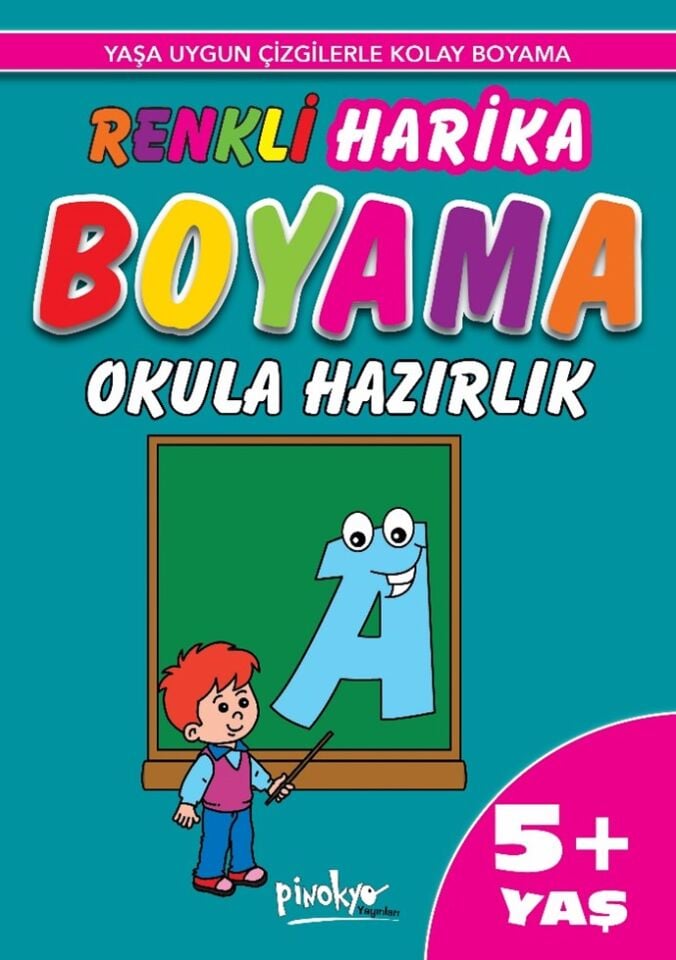 Pinokyo Yayınları Renkli Harika Boyama 5+ Yaş  Okula Hazırlık