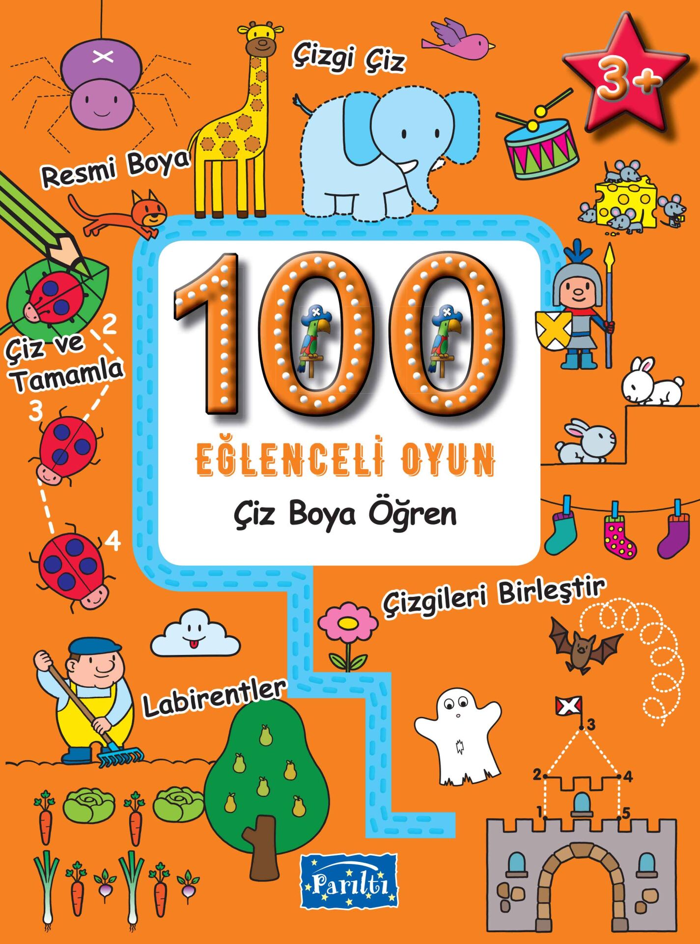 100 Eğlenceli Oyun / Çiz Boya Öğren