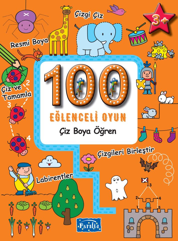 100 Eğlenceli Oyun / Çiz Boya Öğren