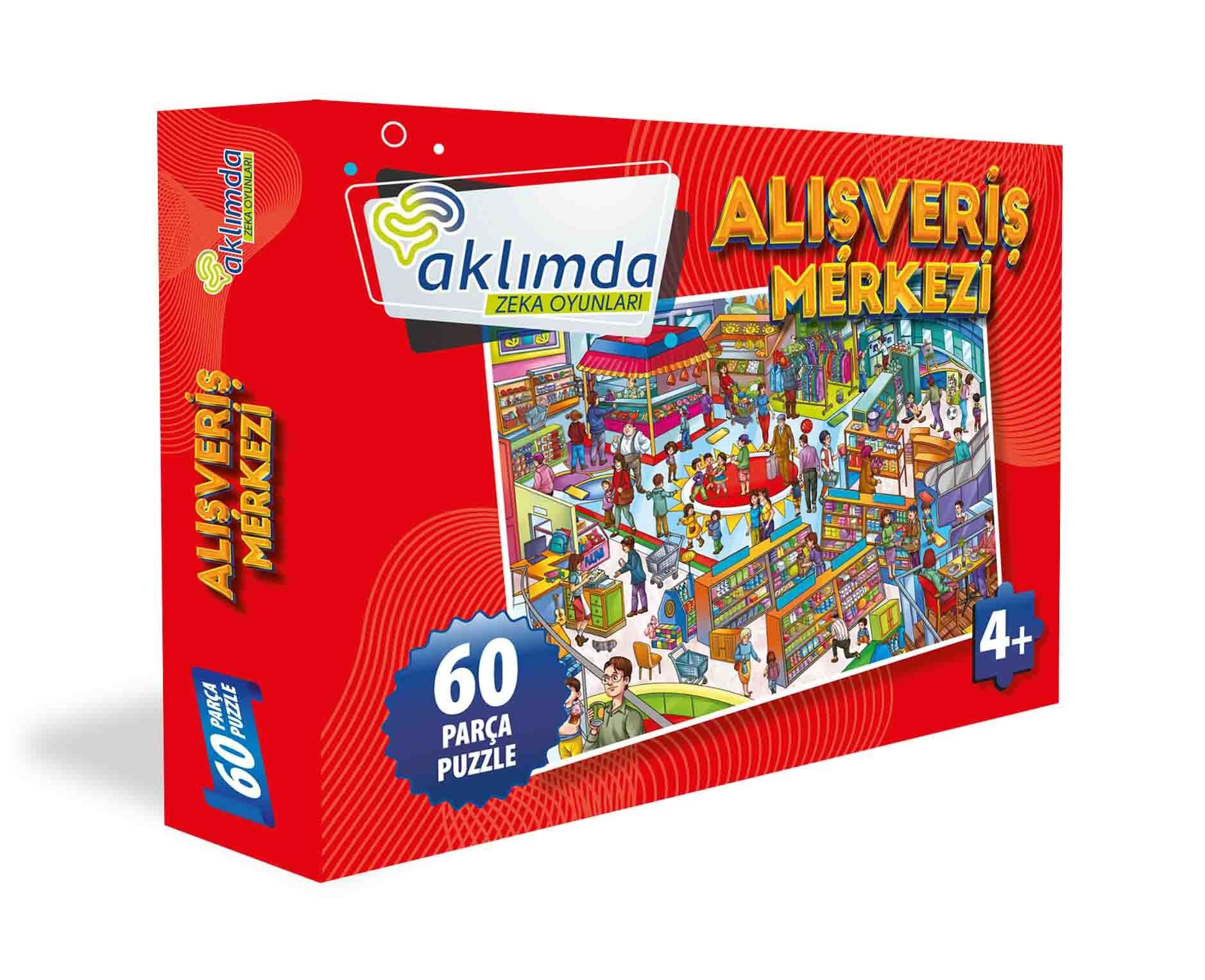 Aklımda Zeka Oyunları Alışveriş Merkezi 60 Parça Puzzle 4+