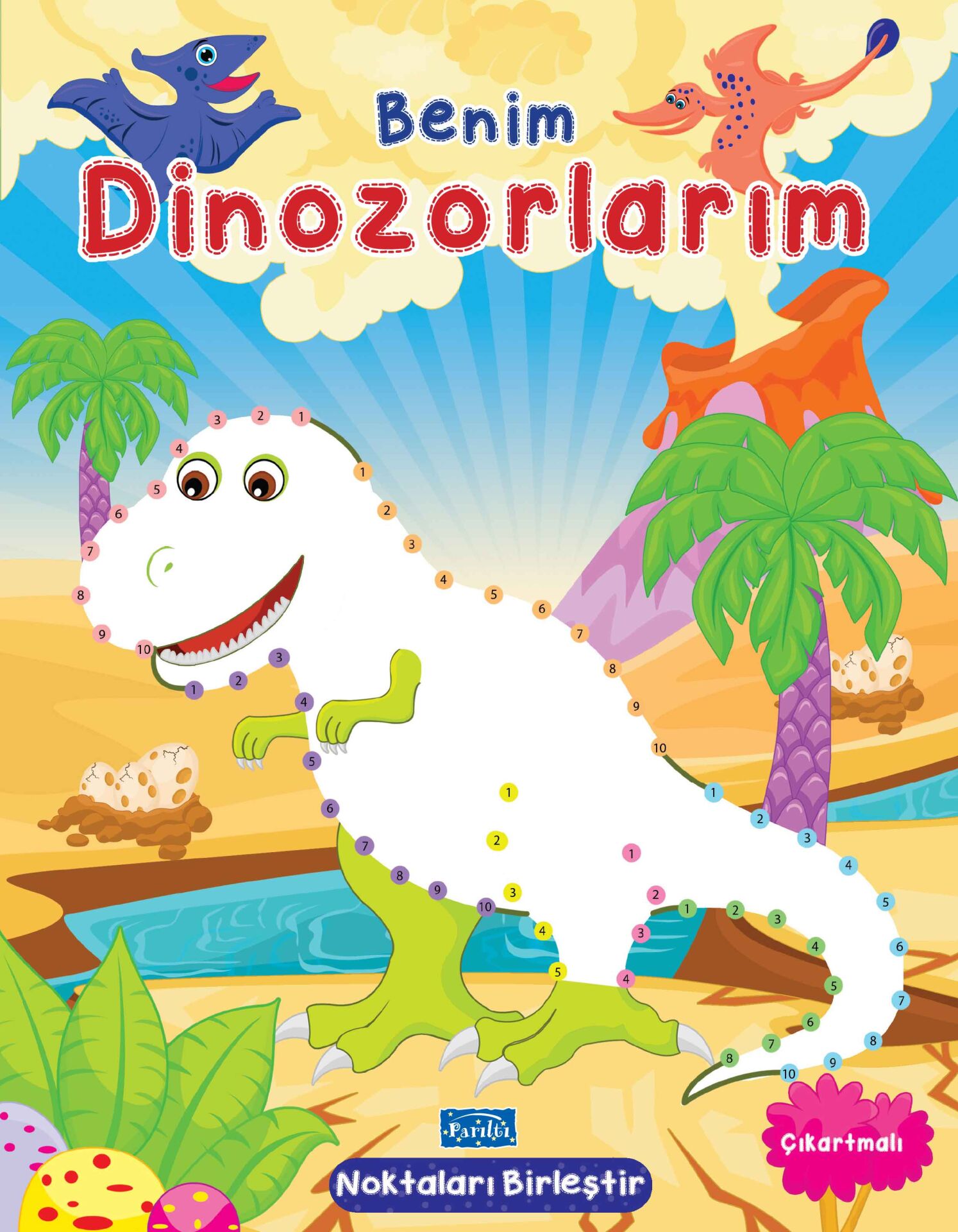 Benim Dinozorlarım - Noktaları Birleştir Çıkartmalı