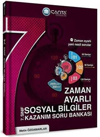 2023 Çanta 7.Sınıf Sosyal Bilgiler Zaman Ayarlı Kazanım Soru Bankası