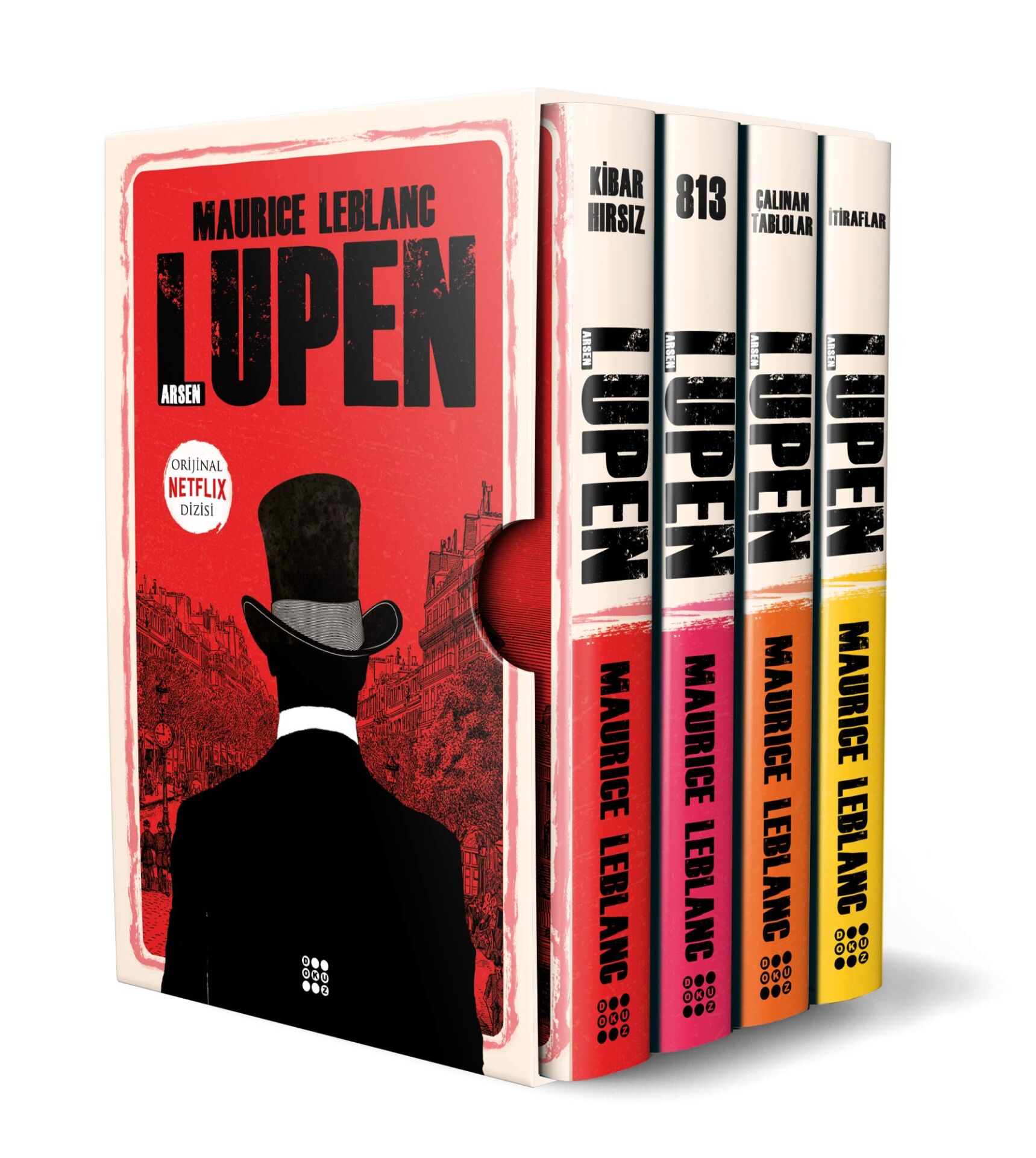 Arsen Lupen Kırmızı Set 4 Kitap Kutulu