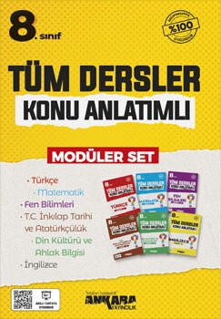 Ankara Yayıncılık 8. Sınıf Tüm Dersler Konu Anlatımlı Modüler Set