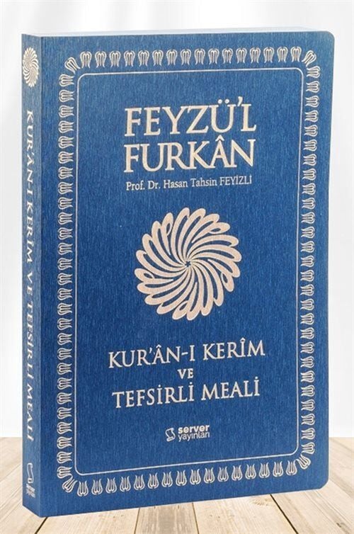 Feyzü'L Furkan Kur'An-I Kerim Ve Tefsirli Meali (B.Boy-K.Kapak) Lacivert Kod 717 & Karşılıklı Mushaf Ve Meal