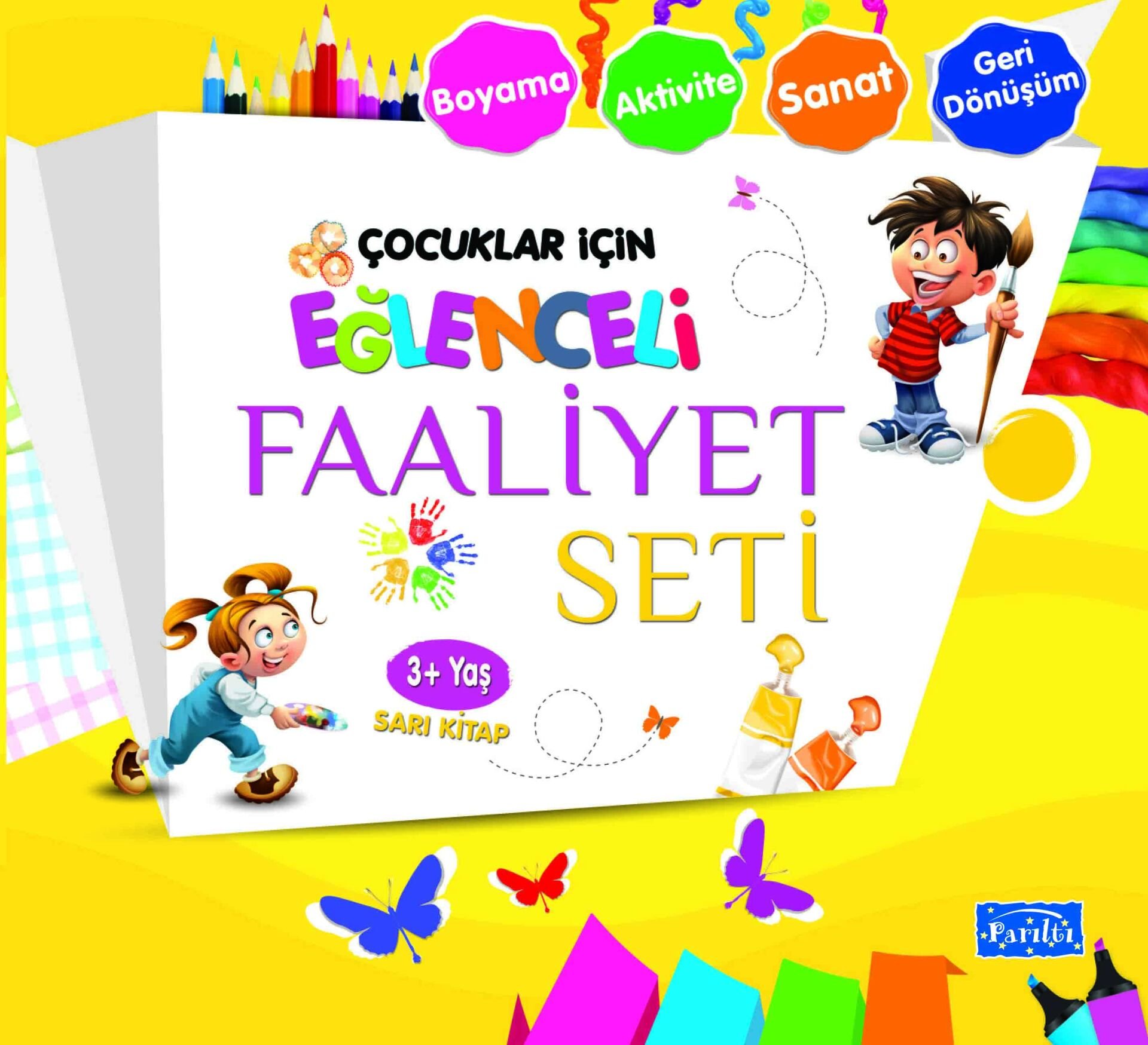 Parıltı Yayıncılık Eğlenceli Faaliyet Seti - Sarı Kitap