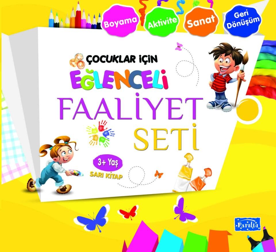 Parıltı Yayıncılık Eğlenceli Faaliyet Seti - Sarı Kitap