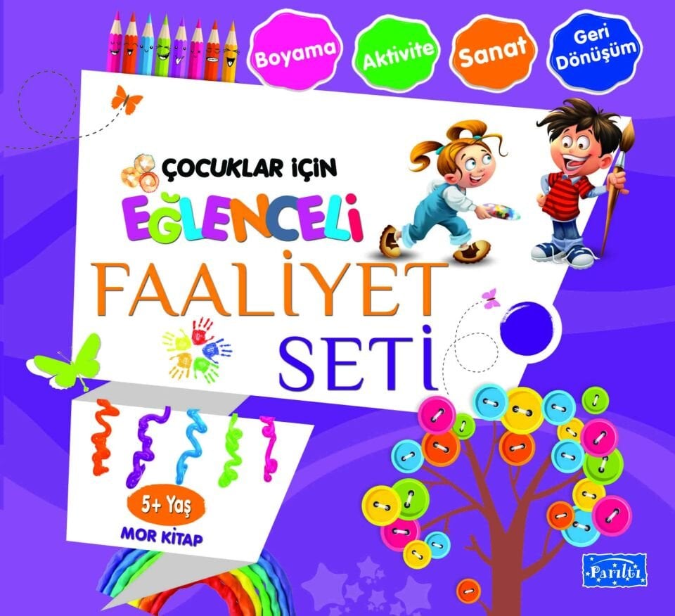 Eğlenceli Faaliyet Seti - Mor Kitap