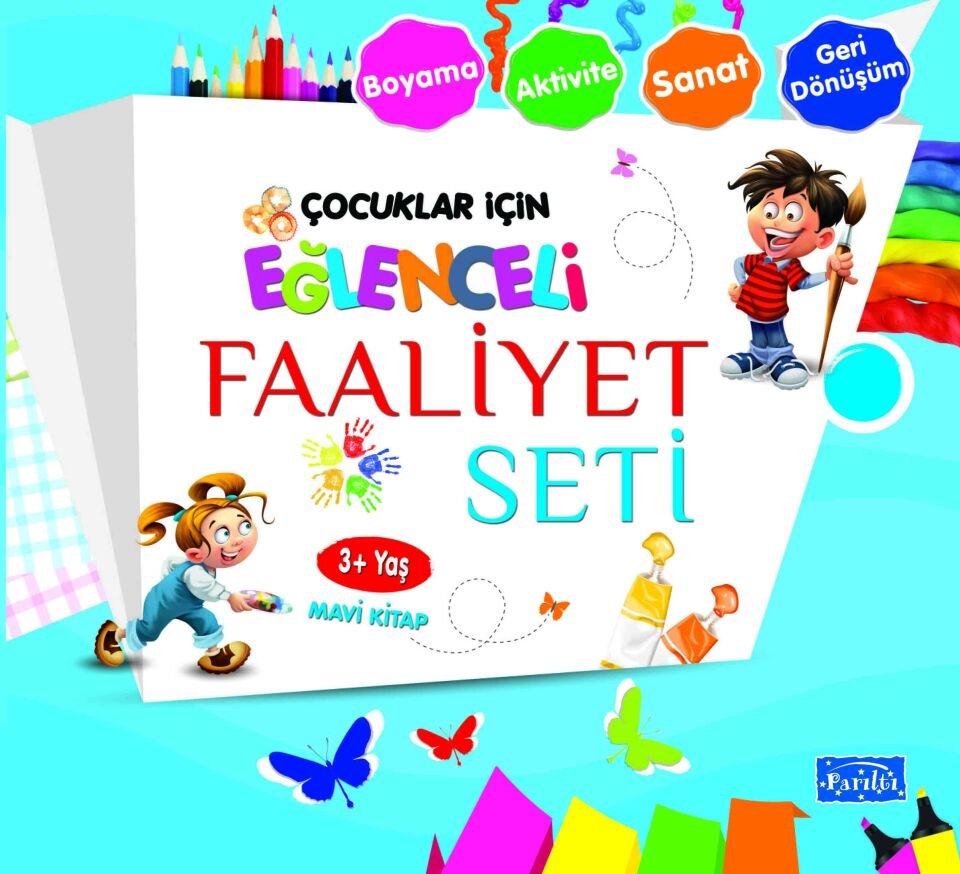 Eğlenceli Faaliyet Seti - Mavi Kitap