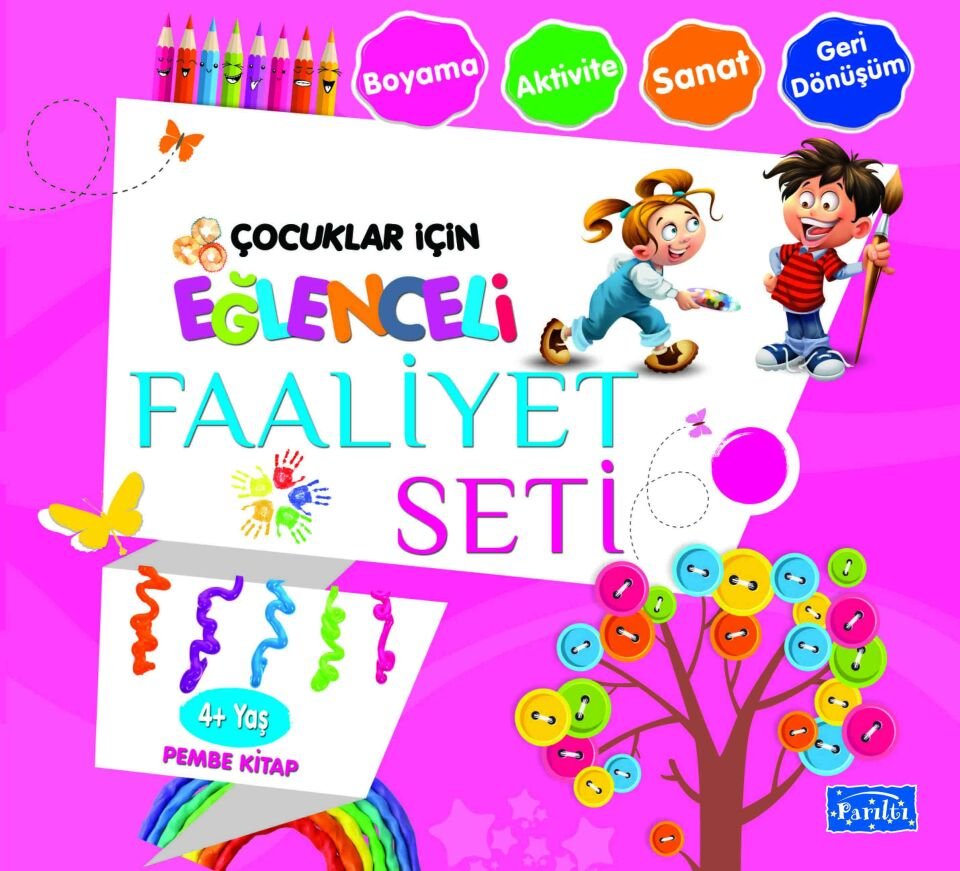 Parıltı Yayıncılık Eğlenceli Faatiyet Seti - Pembe Kitap