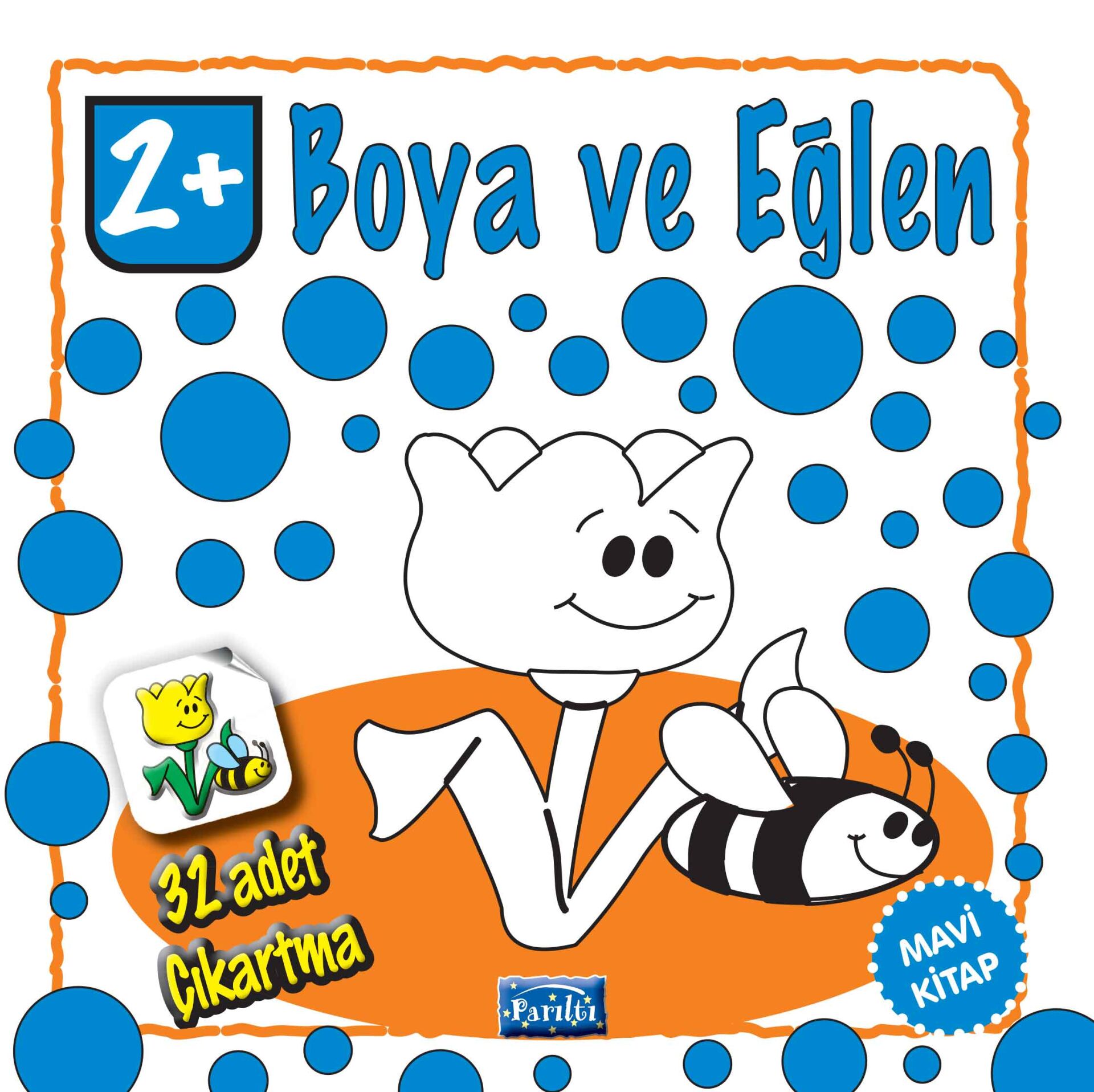 Parıltı yayınları Boya Ve Eğlen (Mavi Kitap)