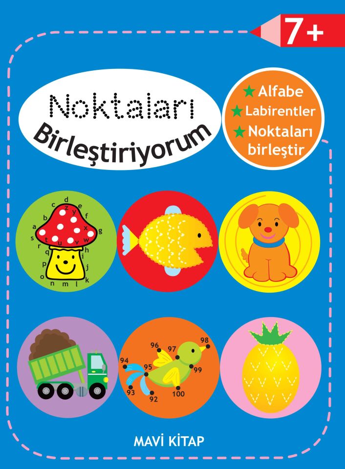 Parıltı Yayıncılık Noktaları Birleştiriyorum Mavi Kitap 7+Yaş