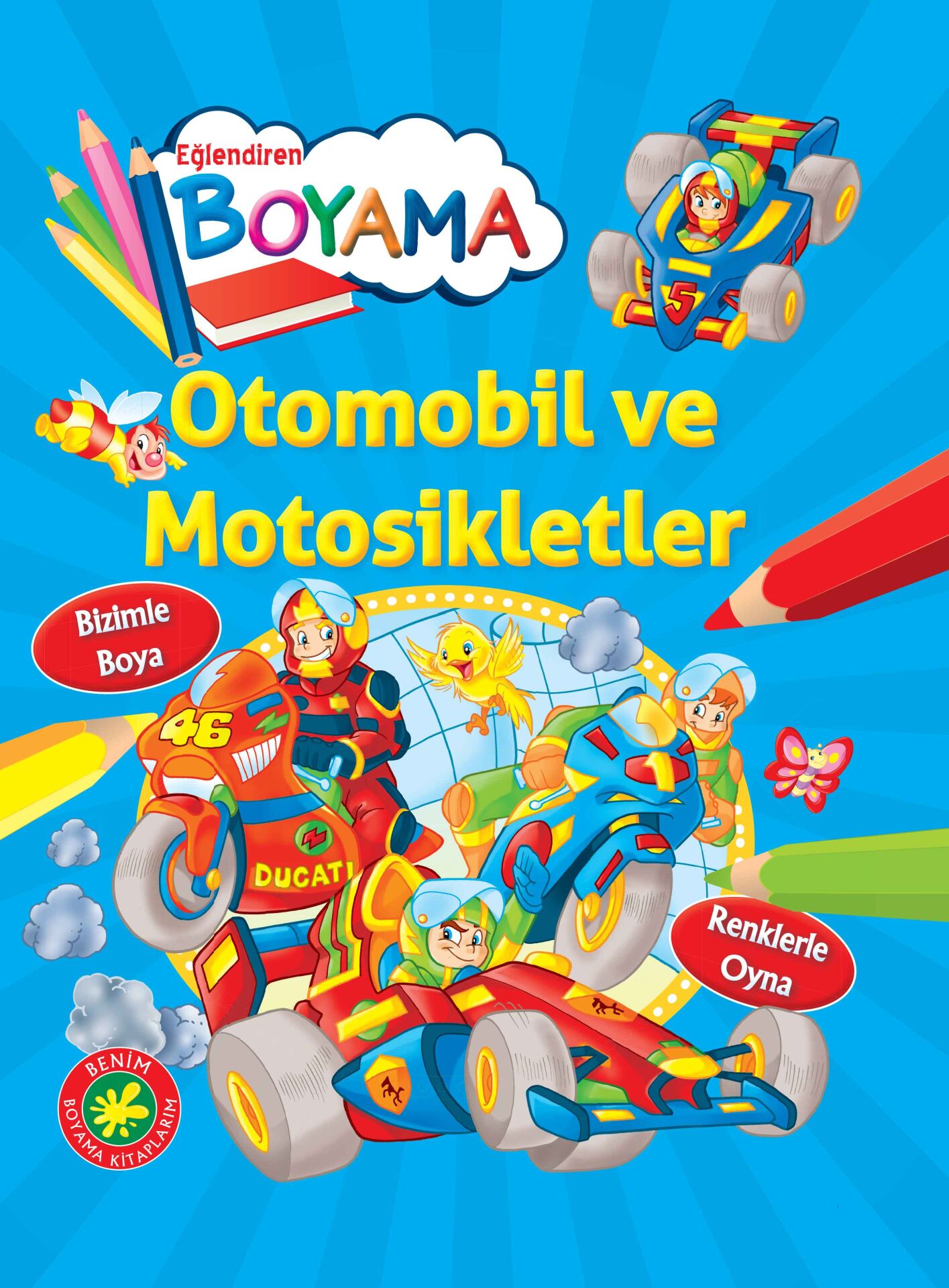 Parıltı Yayıncılık Eğlendiren Boyama - Otomobil Ve Motosikletler