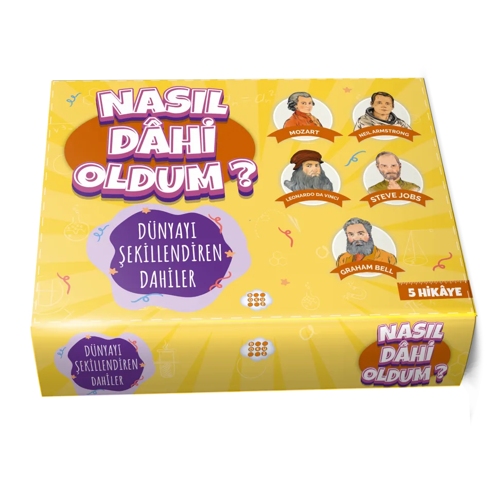 Dokuz Yayınları Nasıl Dahi Oldum? Dünyayı Şekillendiren Dahiler 5 Kitap Kutulu Set Cezmi Ersöz